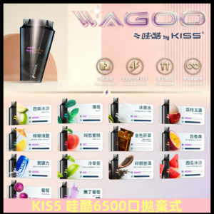 Kis5電子煙 Kiss拋棄式哇酷|WAGOO6500口一次性電子煙