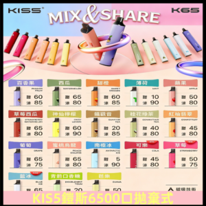 鎧斯KIS5一次性 6500口磁吸式 自由混搭拋棄式電子煙#18個口味#