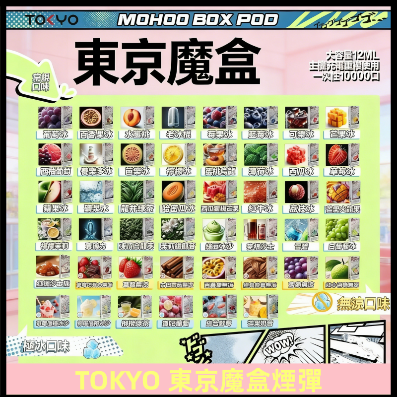 TOKYO MOHOO BOX東京魔盒煙彈可替換式電子煙|日本熱銷品牌