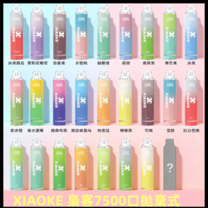 梟客XIAOKE|7500口可發光拋棄式電子煙 跑馬燈一次性